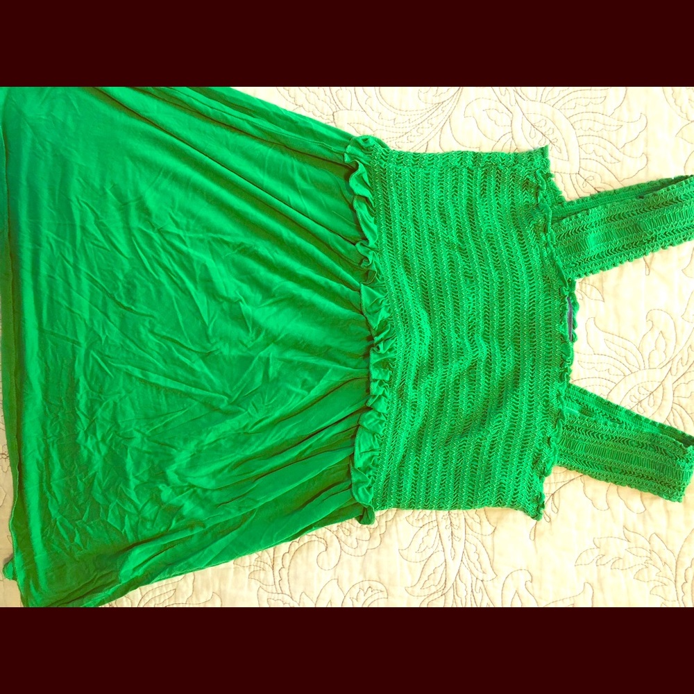 Nursing/maternity green tank top.